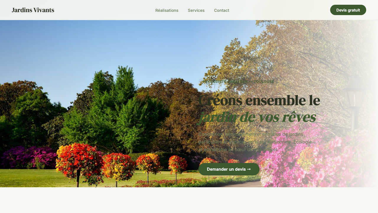 Jardins Vivants — Paysagiste