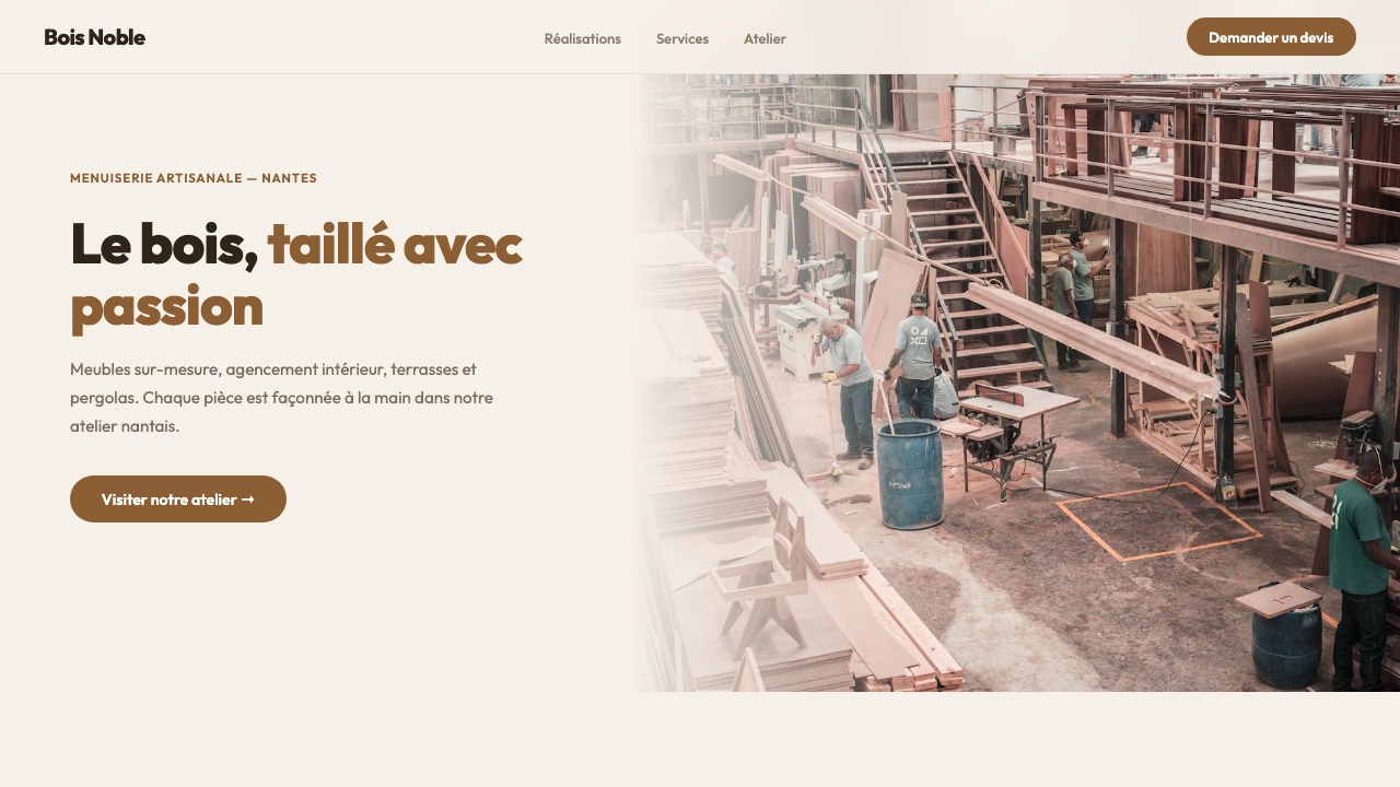 Bois Noble — Menuisier